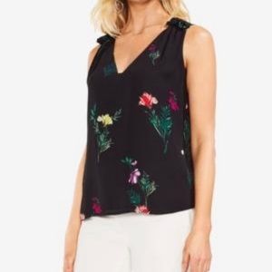 NWT Vince Camuto Tropic Heat Black Tank Top